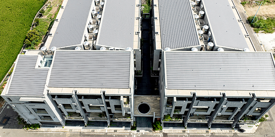 洗鍊灰韻，融入建築語彙｜台灣屋瓦實績-PLANA鉛灰 (新竹)
